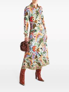 ETRO Maxi-blousejurk met bloemenprint - Groen