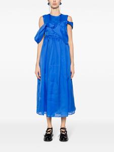 Cecilie Bahnsen Sidney silk midi dress - Blauw