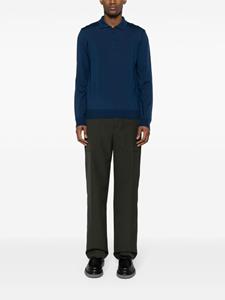 Corneliani Poloshirt met halve rits - Blauw