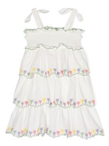 zimmermannkids ZIMMERMANN Kids August gelaagde jurk - Wit