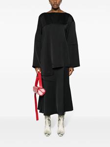 jilsander Jil Sander High waist midi-rok - Zwart