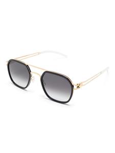 Mykita Leeland zonnebril met geometrisch montuur - Goud