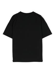 marceloburloncountyofmilankids Marcelo Burlon County Of Milan Kids T-shirt met geborduurd logo - Zwart