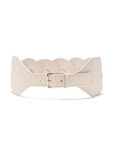 Altuzarra Braid leather waist belt - Beige