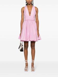 PINKO Jurk met ruche afwerking en V-hals - Roze