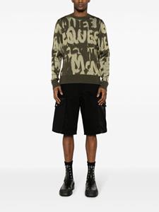 alexandermcqueen Alexander McQueen Denim cargo shorts - Zwart