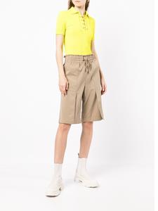 Geribbeld poloshirt - Geel