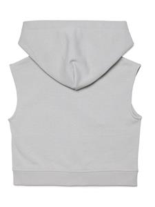 mm6maisonmargielakids MM6 Maison Margiela Kids Katoenen gilet met logoprint - Grijs