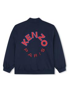 Kenzo Kids Bomberjack met geborduurd logo - Blauw