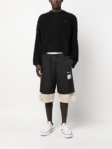 Maison Mihara Yasuhiro Gelaagde shorts - Zwart