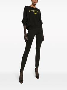 Dolce & Gabbana Stirrup legging met 3D detail - Zwart