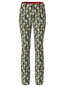Marc Cain Stoffhose "Collection Graphic Booster" Premium Damenmode Hose FREDERICA mit Alloverprint