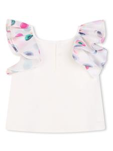 chloékids Chloé Kids Shirt met ruches - Wit