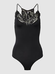 Pieces kanten Stringbody spaghetti bandjes - Bodystocking Kornelie