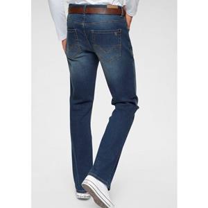 H.I.S Bootcut-Jeans "BOOTH", (Set, mit abnehmbarem Gürtel), Ökologische, wassersparende Produktion durch Ozon Wash