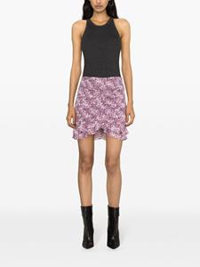 ISABEL MARANT Milendi ruched miniskirt - Paars