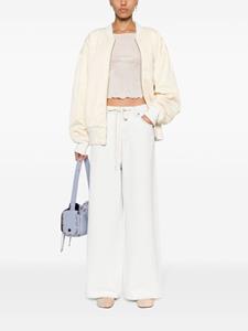 mm6maisonmargiela MM6 Maison Margiela Jeans met wijde pijpen en trekkoordtaille - Blauw