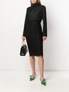 dolce&gabbana Dolce & Gabbana High waist kokerrok - Zwart