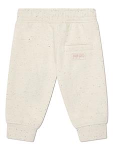 Kenzo Kids logo-print mélange track shorts - Beige