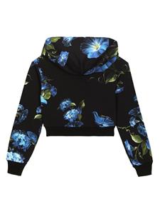 dolce&gabbanakids Dolce & Gabbana Kids Cropped hoodie - Zwart