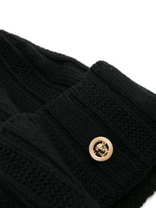 Versace Medusa geribbelde muts - Zwart
