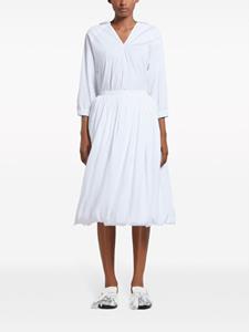 Marni Midi-rok met pofmouwen - Wit