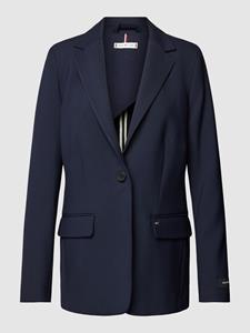 Tommy Hilfiger Blazer van viscosemix met labeldetails