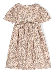 Siola Midi-jurk met bloemen jacquard - Roze