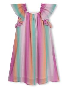 chloékids Chloé Kids Gestreepte jurk - Roze