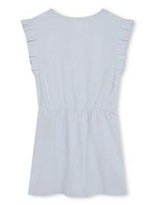 givenchykids Givenchy Kids Jurk met ruchemouwen - Blauw