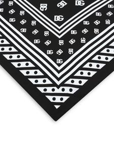 dolce&gabbana Dolce & Gabbana Sjaal met logoprint - Zwart