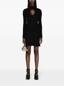 PINKO Ribgebreide mini-jurk - Zwart