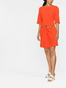Stella McCartney Gedrapeerde mini-jurk - Oranje