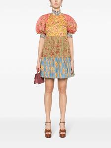 Zimmermann June Lantern floral-print cotton minidress - Roze