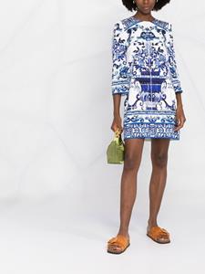 dolce&gabbana Dolce & Gabbana Mini-jurk met print - Blauw