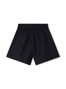 chloékids Chloé Kids Geplooide linnen shorts - Blauw