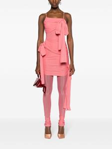 Blumarine Asymmetrische mini-jurk met sjerp detail - Roze