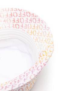 off-whitekids Off-White Kids Katoenen vissershoed met logoprint - Wit