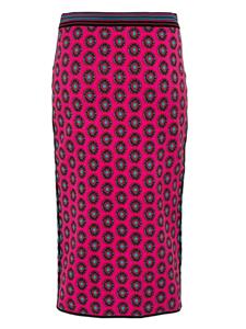 DVF Diane von Furstenberg Gusta jacquard-knit skirt - Roze