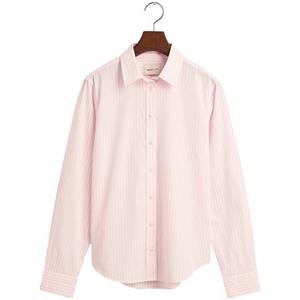 Gant Overhemdblouse REG POPLIN STRIPED SHIRT met een klein geborduurd logo op de borst
