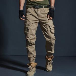 Samgo Mens Clothing Heren Cargo Broek Casual Heren Pant Baggy Regular Cotton Broek Mannelijke Combat Militaire Tactische Broek met Multi Zakken