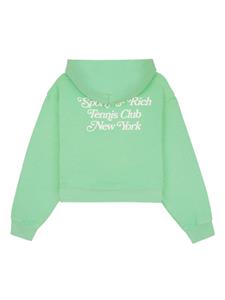 sporty&rich Sporty & Rich Cropped hoodie - Groen