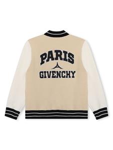givenchykids Givenchy Kids Bomberjack met logoplakkaat - Beige