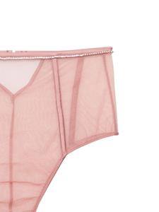 Fleur Du Mal Brilliant high-waist briefs - Roze