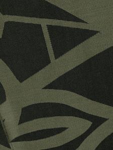 Alexander McQueen logo-jacquard wool scarf - Groen