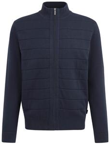 bugatti Strickjacke, mit 3-D-Strukturstreifen