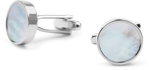Manchetknopen Suitable Manchetknoop Cirkel Blauw Zilver
