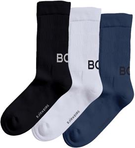 Bjorn Borg 3-Pack Core Crew Sokken Multicolour