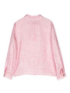 versacekids Versace Kids Shirt met barokprint - Roze