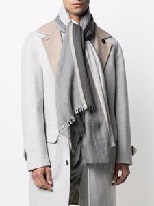 brunellocucinelli Brunello Cucinelli Sjaal met franje - Grijs